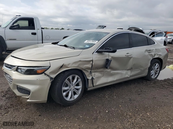 2016 Chevrolet Malibu LT with VIN 1G1ZE5ST7GF326018, listed as a Copart auction lot 50912605 with 112,765 mi miles and Salvage Title. Bid and sale history available at carsss.com. Image 1.