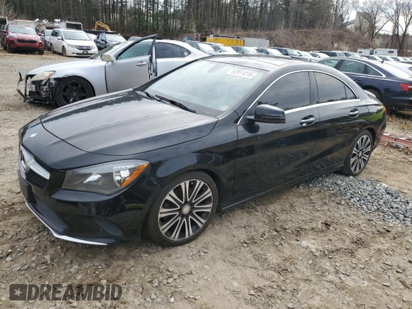 2017 Mercedes-Benz CLA with VIN WDDSJ4GBXHN493923, listed as a Copart auction lot 52911215 with 146,898 mi miles and Clean Title. Bid and sale history available at carsss.com. Image 1.