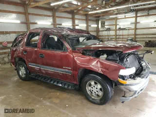 2001 Chevrolet Tahoe LS with VIN 1GNEK13T91J186930, listed as a Copart auction lot 48419945 with 0 mi miles and Salvage Title. Bid and sale history available at carsss.com. Image 4.