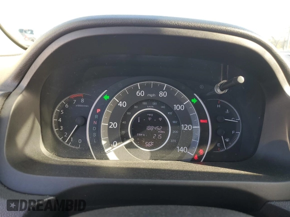 2015 Honda CR-V EX-L with VIN 2HKRM3H74FH502729, listed as a Copart auction lot 49977485 with 188,452 mi miles and Clean Title. Bid and sale history available at DreamBid. Image 9.