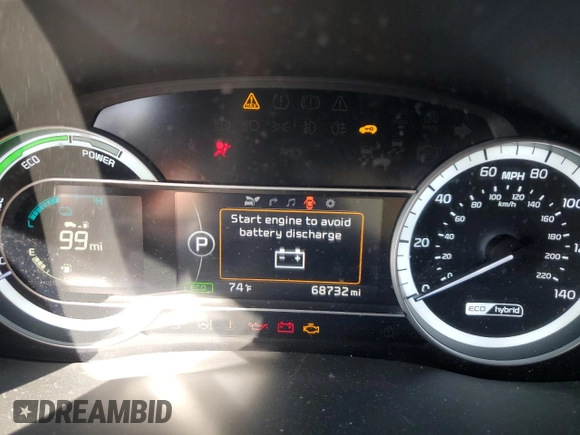 2018 Kia Niro EX with VIN KNDCC3LCXJ5188025, listed as a Copart auction lot 52316785 with 68,732 mi miles and Salvage Title. Bid and sale history available at carsss.com. Image 9.