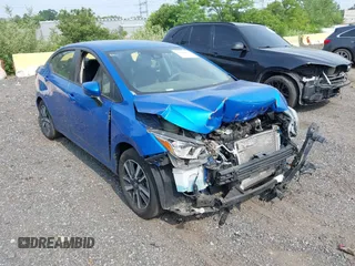 2021 Nissan Versa SV with VIN 3N1CN8EV2ML829908, listed as a IAAI auction lot 42416892 with 95,770 mi miles and . Bid and sale history available at DreamBid. Image 1.