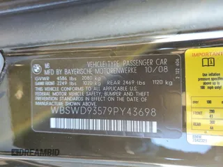 2009 BMW M3 with VIN WBSWD93579PY43698, listed as a Copart auction lot 84676814 with 56,362 mi miles and Salvage Title. Bid and sale history available at carsss.com. Image 12.