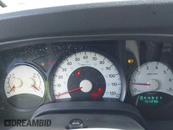 2006 Dodge Durango SXT with VIN 1D4HD38N16F140110, listed as a IAAI auction lot 41592651 with 154,236 mi miles and . Bid and sale history available at DreamBid. Image 7.