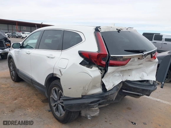 2020 Honda CR-V EX with VIN 5J6RW1H5XLA014301, listed as a IAAI auction lot 41446764 with 58,570 mi miles. Bid and sale history available at carsss.com. Image 14.
