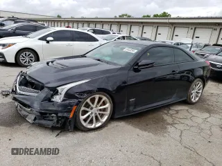 2016 Cadillac ATS-V with VIN 1G6AN1RYXG0123077, listed as a Copart auction lot 55443294 with 80,162 mi miles and Salvage Title. Bid and sale history available at carsss.com. Image 1.