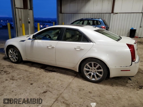 2008 Cadillac CTS RWD w/1SA with VIN 1G6DM577580106710, listed as a Copart auction lot 41014824 with 0 mi miles and Salvage Title. Bid and sale history available at carsss.com. Image 2.