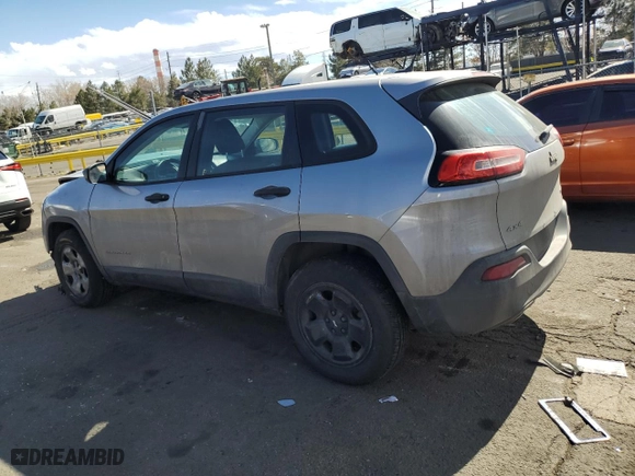 2014 Jeep Cherokee Sport with VIN 1C4PJMAB3EW206419, listed as a Copart auction lot 47660295 with 174,416 mi miles and Salvage Title. Bid and sale history available at carsss.com. Image 2.