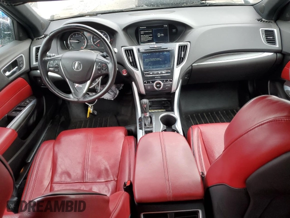 2019 Acura TLX w/A-Spec Pkg with VIN 19UUB1F62KA006023, listed as a Copart auction lot 48974335 with 65,111 mi miles and Salvage Title. Bid and sale history available at carsss.com. Image 8.