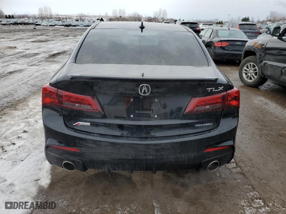 2019 Acura TLX w/A-Spec Pkg with VIN 19UUB3F64KA801568, listed as a Copart auction lot 45381445 with 145,671 mi miles and Clean Title. Bid and sale history available at carsss.com. Image 6.
