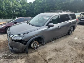 2022 Nissan Pathfinder SV with VIN 5N1DR3BD6NC233908, listed as a Copart auction lot 60688685 with 49,179 mi miles and Salvage title. Bid and sale history available at DreamBid. Image 1.