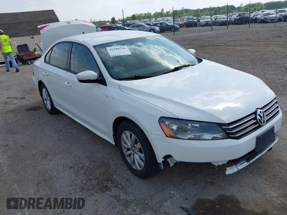 2014 Volkswagen Passat S с VIN 1VWAT7A34EC061268, выставлен на аукционе IAAI как лот 42288756 с пробегом 104 477 миль миль и . История ставок и продаж доступна на DreamBid. Изображение 1.