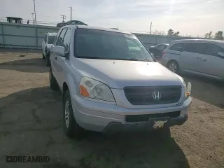 2004 Honda Pilot EX with VIN 2HKYF18644H593063, listed as a Copart auction lot 49032505 with 156,596 mi miles and Salvage Title. Bid and sale history available at carsss.com. Image 12.