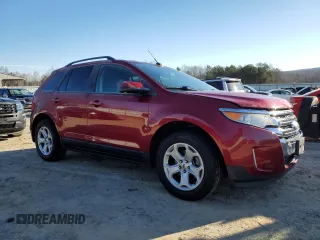 2014 Ford Edge SEL with VIN 2FMDK3J96EBA03013, listed as a Copart auction lot 46325025 with 130,534 mi miles and Salvage Title. Bid and sale history available at carsss.com. Image 4.