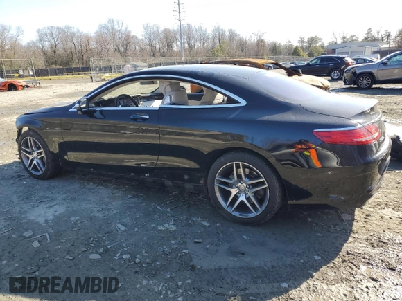 2015 Mercedes-Benz S 550 with VIN WDDXJ8FB8FA000954, listed as a Copart auction lot 46428495 with 54,727 mi miles and Salvage Title. Bid and sale history available at carsss.com. Image 2.