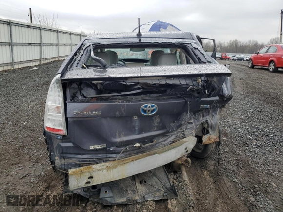 2010 Toyota Prius II with VIN JTDKN3DU5A0018102, listed as a Copart auction lot 52696305 with 139,636 mi miles and Salvage Title. Bid and sale history available at carsss.com. Image 6.