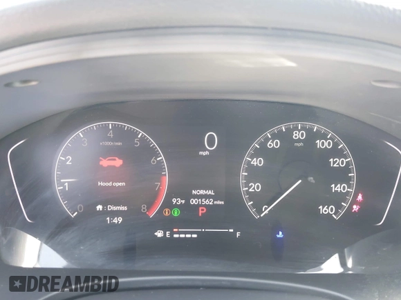 2025 Honda Civic Sport with VIN 2HGFE2F58SH582780, listed as a IAAI auction lot 42360120 with 1,562 mi miles and . Bid and sale history available at DreamBid. Image 7.