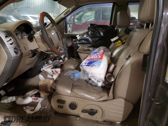 2005 Ford F-150 XLT with VIN 1FTPX14525NB56167, listed as a Copart auction lot 41902755 with 179,417 mi miles and Salvage Title. Bid and sale history available at carsss.com. Image 7.