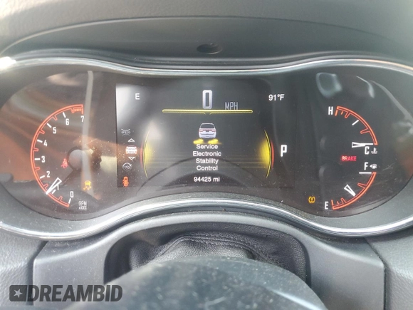 2017 Dodge Durango GT with VIN 1C4RDJDG6HC898560, listed as a Copart auction lot 62105875 with 94,425 mi miles and Salvage title. Bid and sale history available at DreamBid. Image 9.