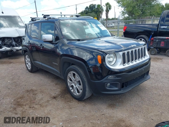 2016 Jeep Renegade Limited with VIN ZACCJADTXGPE09552, listed as a IAAI auction lot 42445660 with 125,004 mi miles and . Bid and sale history available at DreamBid. Image 1.