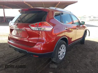 2016 Nissan Rogue S with VIN JN8AT2MT8GW017779, listed as a IAAI auction lot 41969444 with 57,001 mi miles. Bid and sale history available at carsss.com. Image 4.