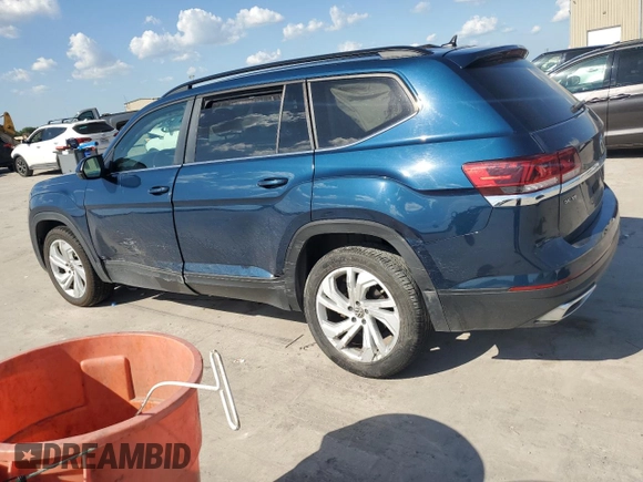 2021 Volkswagen Atlas SE z VIN 1V2WR2CA0MC543710, wystawiony jako Copart lot #54196735 z przebiegiem Nie podano mil oraz Szkoda całkowita • Salvage title. Historia ofert i sprzedaży dostępna na DreamBid. Obrazek 2.