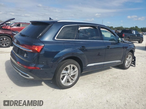 2024 Audi Q7 Premium Plus with VIN WA1LCBF73RD002748, listed as a Copart auction lot 83839434 with 8,267 mi miles and Non Repairable. Bid and sale history available at carsss.com. Image 3.