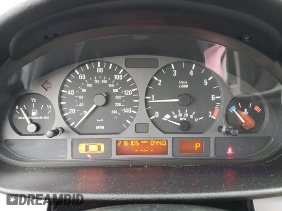 2004 BMW 3 Series 325i with VIN WBAET37434NJ46535, listed as a Copart auction lot 84234724 with 216,105 mi miles and Salvage Title. Bid and sale history available at carsss.com. Image 9.