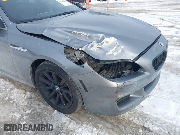 2013 BMW 6 Series 650i xDrive with VIN WBA6B4C54DDG67543, listed as a IAAI auction lot 41607681 with 74,101 mi miles. Bid and sale history available at carsss.com. Image 6.