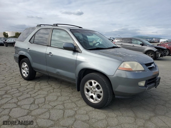 2001 Acura MDX Touring Pkg with VIN 2HNYD18691H505595, listed as a Copart auction lot 47814415 with 152,765 mi miles and Salvage Title. Bid and sale history available at carsss.com. Image 4.