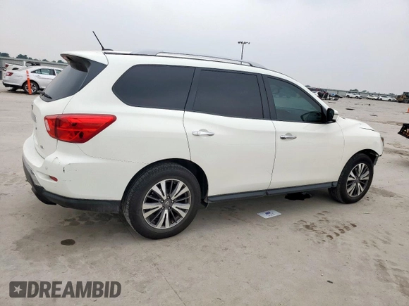 2017 Nissan Pathfinder Platinum с VIN 5N1DR2MN7HC635960, выставлен на аукционе Copart как лот 57490065 с пробегом 106 435 миль миль и Списание • Salvage title. История ставок и продаж доступна на DreamBid. Изображение 3.