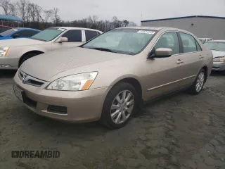 2006 Honda Accord LX with VIN 1HGCM66376A049285, listed as a Copart auction lot 44421015 with 184,640 mi miles and Salvage title. Bid and sale history available at DreamBid. Image 1.