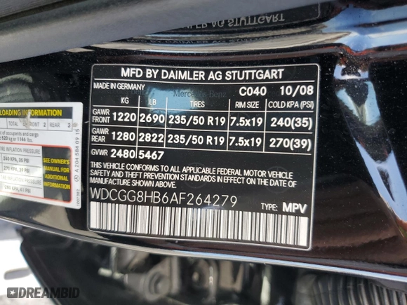 2010 Mercedes-Benz GLK-Class GLK 350 with VIN WDCGG8HB6AF264279, listed as a Copart auction lot 50845135 with 160,700 mi miles and Salvage Title. Bid and sale history available at carsss.com. Image 15.