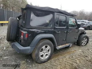 2019 Jeep Wrangler Unlimited Sport with VIN 1C4HJXDG4KW538961, listed as a Copart auction lot 44018655 with 53,478 mi miles and Salvage Title. Bid and sale history available at carsss.com. Image 3.
