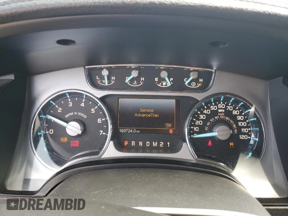 2011 Ford F-150 XL with VIN 1FTFW1EF4BFA08307, listed as a Copart auction lot 60532365 with 193,724 mi miles and Salvage title. Bid and sale history available at DreamBid. Image 9.