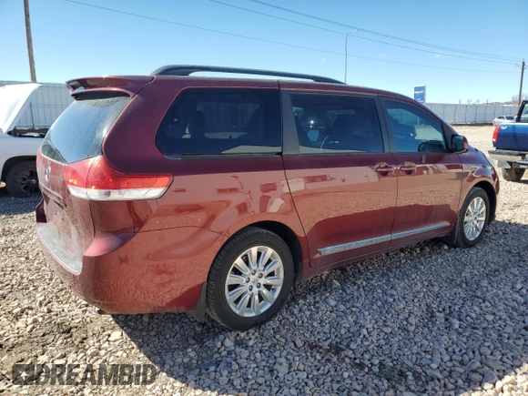 2014 Toyota Sienna LE with VIN 5TDJK3DC5ES075494, listed as a Copart auction lot 50102035 with 151,375 mi miles and Salvage Title. Bid and sale history available at DreamBid. Image 3.