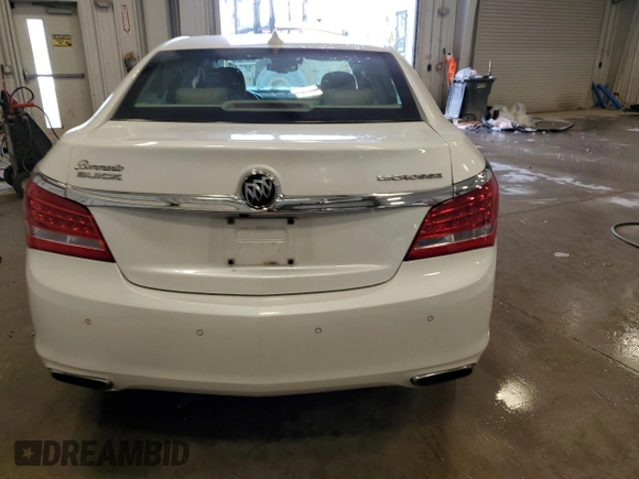 2016 Buick LaCrosse Premium I with VIN 1G4GD5G32GF186031, listed as a Copart auction lot 57243605 with 141,149 mi miles and Non repairable. Bid and sale history available at DreamBid. Image 6.