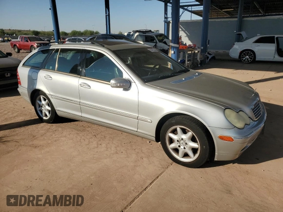 2004 Mercedes-Benz C 240 with VIN WDBRH61J64F464874, listed as a Copart auction lot 65477264 with 184,239 mi miles and Salvage title. Bid and sale history available at DreamBid. Image 4.
