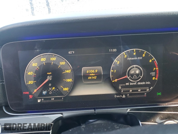 2017 Mercedes-Benz E-Class AMG E 43 with VIN WDDZF6EB1HA231570, listed as a Copart auction lot 70098374 with 64,142 mi miles and Salvage Title. Bid and sale history available at carsss.com. Image 9.
