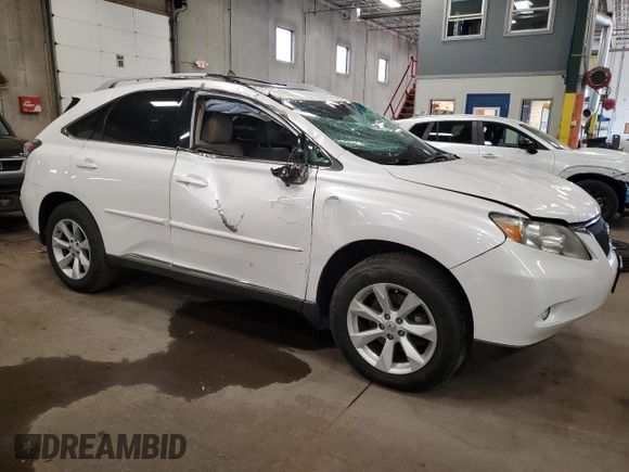 2011 Lexus RX 350 with VIN 2T2BK1BA6BC102910, listed as a Copart auction lot 60153935 with 132,626 mi miles and Salvage title. Bid and sale history available at DreamBid. Image 4.