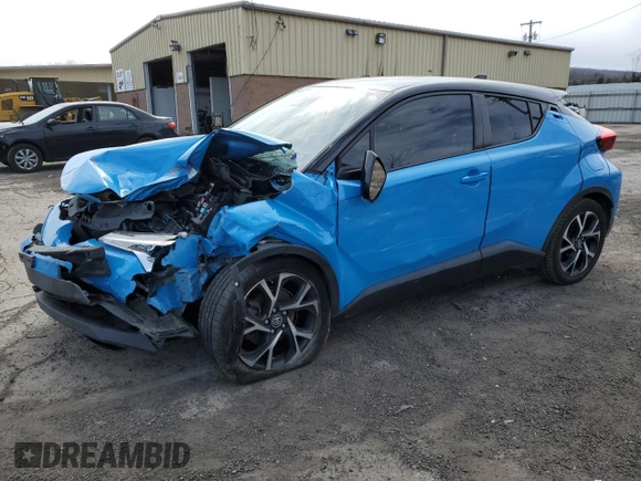 2019 Toyota C-HR XLE with VIN NMTKHMBX4KR097964, listed as a Copart auction lot 50431145 with 0 mi miles and Salvage Title. Bid and sale history available at carsss.com. Image 1.