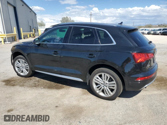 2018 Audi Q5 Premium Plus with VIN WA1BNAFY7J2209393, listed as a Copart auction lot 62452055 with 33,944 mi miles and Salvage title. Bid and sale history available at DreamBid. Image 2.