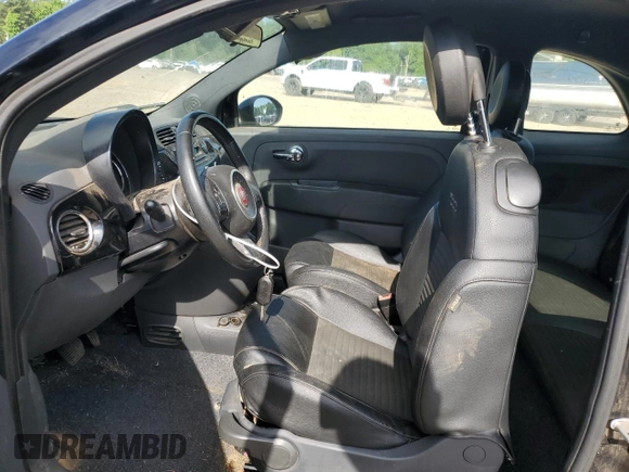 2015 FIAT 500 Sport with VIN 3C3CFFBR6FT619843, listed as a Copart auction lot 57978805 with 89,289 mi miles and Clean title. Bid and sale history available at DreamBid. Image 7.