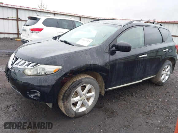 2009 Nissan Murano S with VIN JN8AZ18W49W121704, listed as a IAAI auction lot 42127624 with 191,697 mi miles. Bid and sale history available at carsss.com. Image 2.