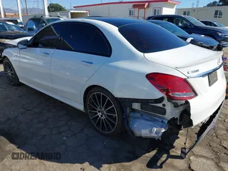 2018 Mercedes-Benz C 300 with VIN WDDWF4JB0JR397714, listed as a IAAI auction lot 41644105 with 91,708 mi miles and . Bid and sale history available at carsss.com. Image 3.