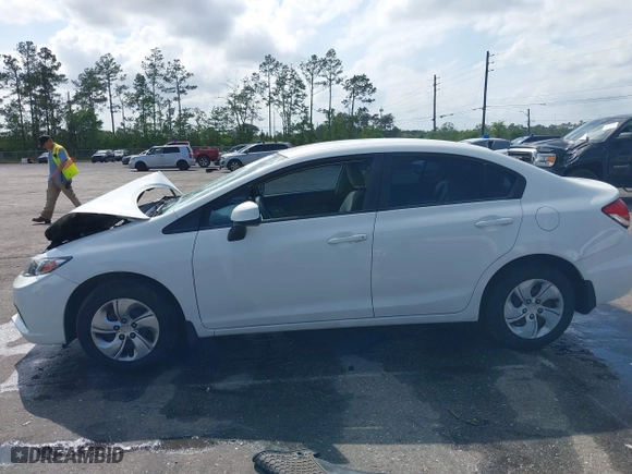 2013 Honda Civic Sdn LX with VIN 2HGFB2F57DH548566, listed as a IAAI auction lot 39173930 with 150,567 mi miles. Bid and sale history available at carsss.com. Image 14.