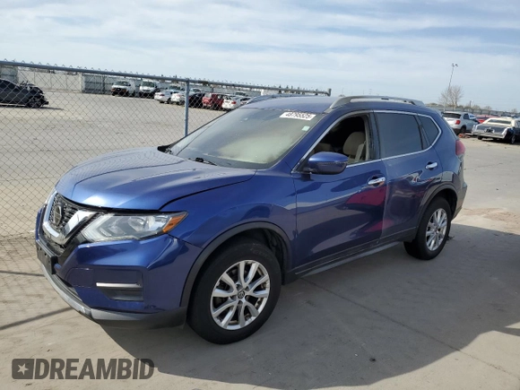 2020 Nissan Rogue S with VIN 5N1AT2MV2LC762192, listed as a Copart auction lot 48795525 with Not Provided miles and Salvage Title. Bid and sale history available at DreamBid. Image 1.