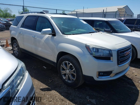 2014 GMC Acadia SLT z VIN 1GKKRRKD3EJ219690, wystawiony jako IAAI lot #42221261 z przebiegiem 103 675 mil mil oraz . Historia ofert i sprzedaży dostępna na DreamBid. Obrazek 1.