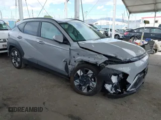 2024 Hyundai Kona SEL with VIN KM8HB3AB9RU070628, listed as a IAAI auction lot 41916665 with 13,716 mi miles and . Bid and sale history available at DreamBid. Image 1.