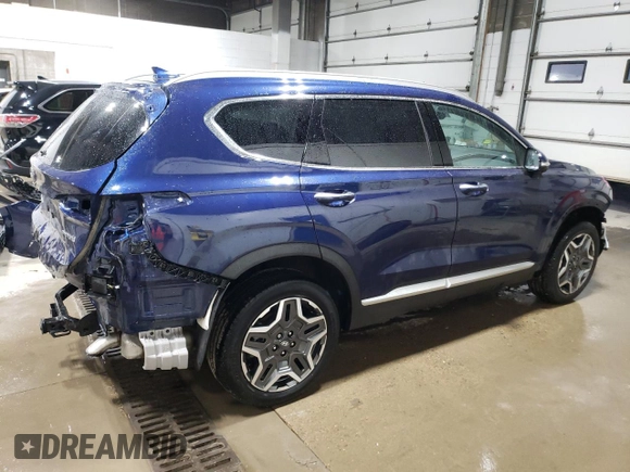 2023 Hyundai Santa Fe Hybrid Limited with VIN 5NMS5DA13PH008547, listed as a Copart auction lot 75651404 with 7,186 mi miles and Salvage Title. Bid and sale history available at carsss.com. Image 3.